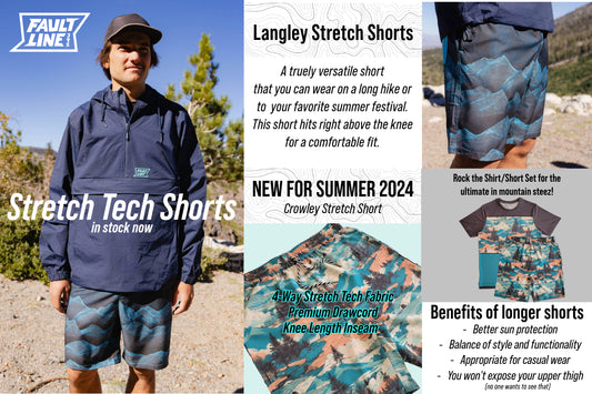 Stretch Tech Shorts from FaultLine395