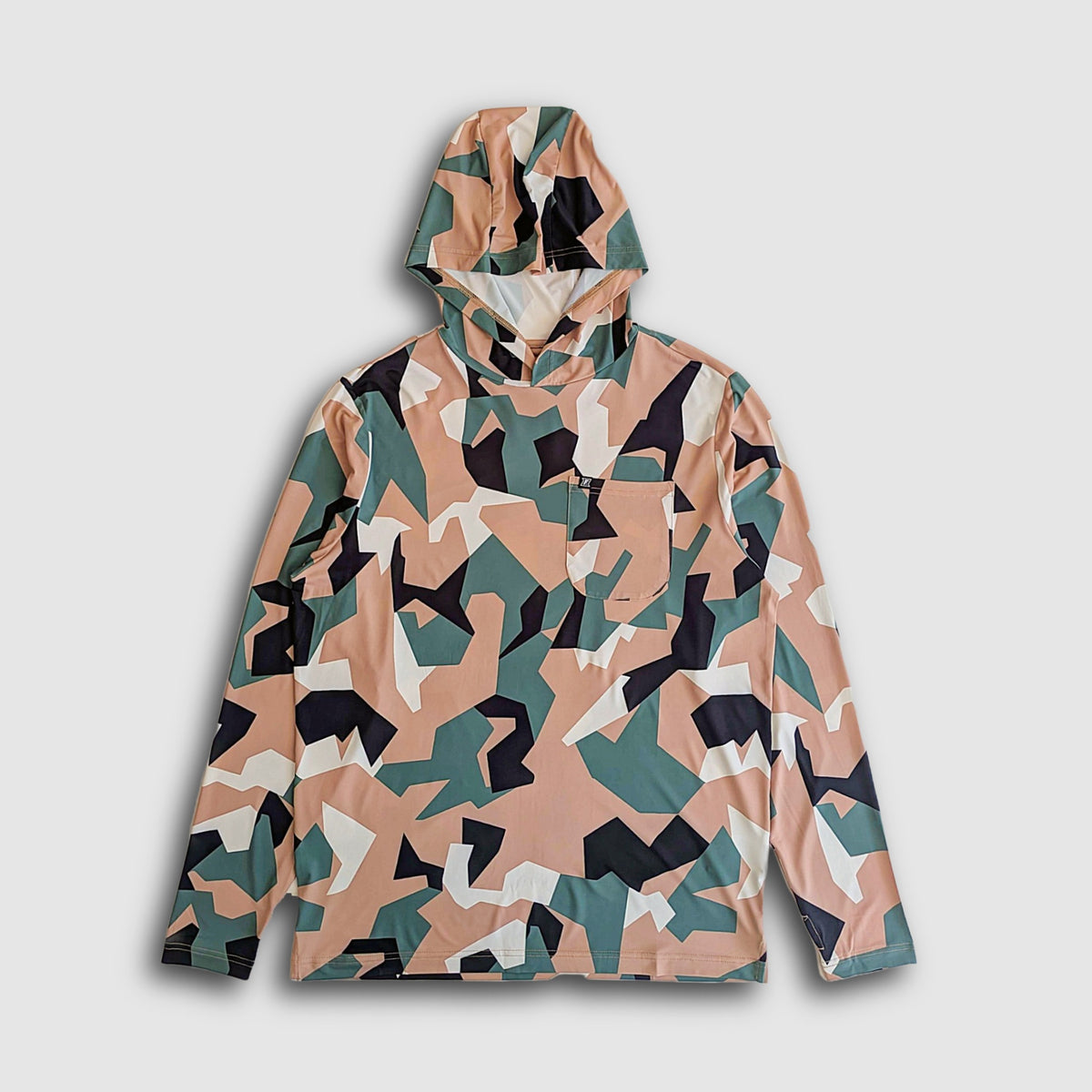 Carson Sun Hoodie - Tan/Green