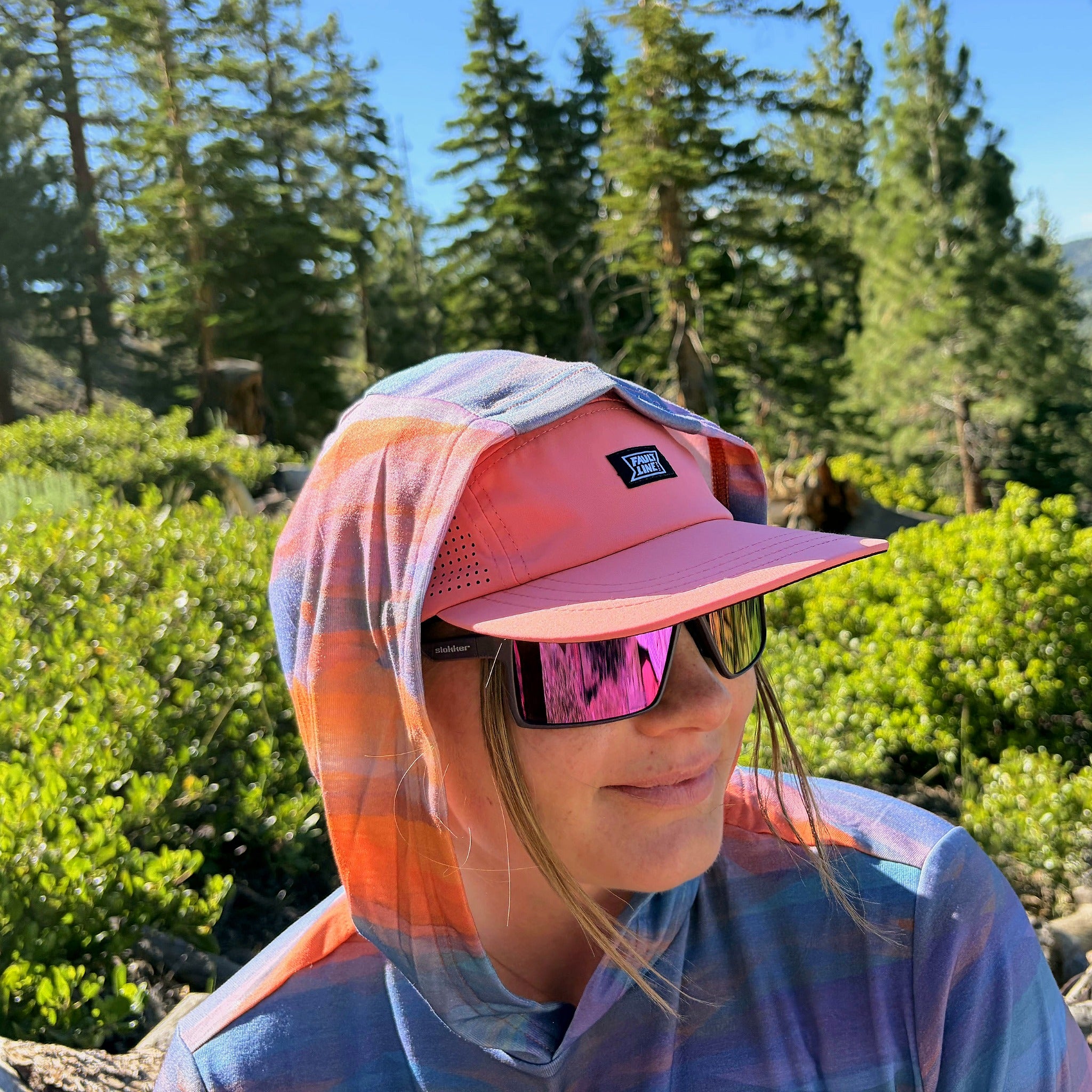 Crushable 5-Panel Camper Hat - Coral