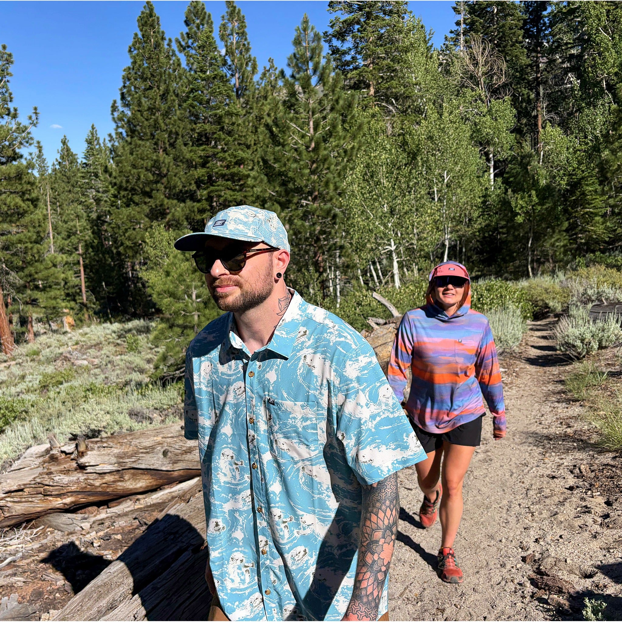 Langley Tech Button Up Shirt - Sea Otter