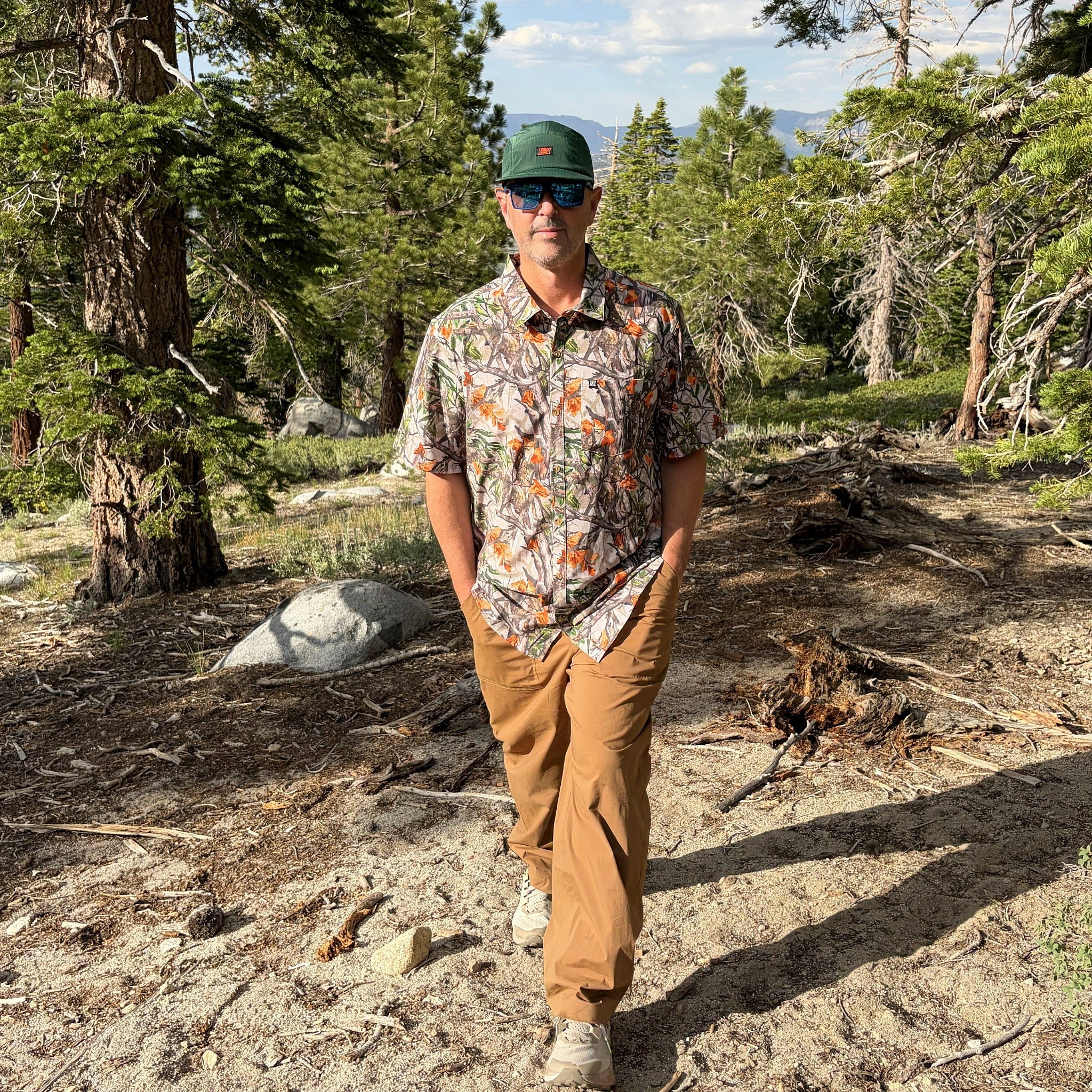 Crushable 5-Panel Camper Hat - Dark Green Ripstop