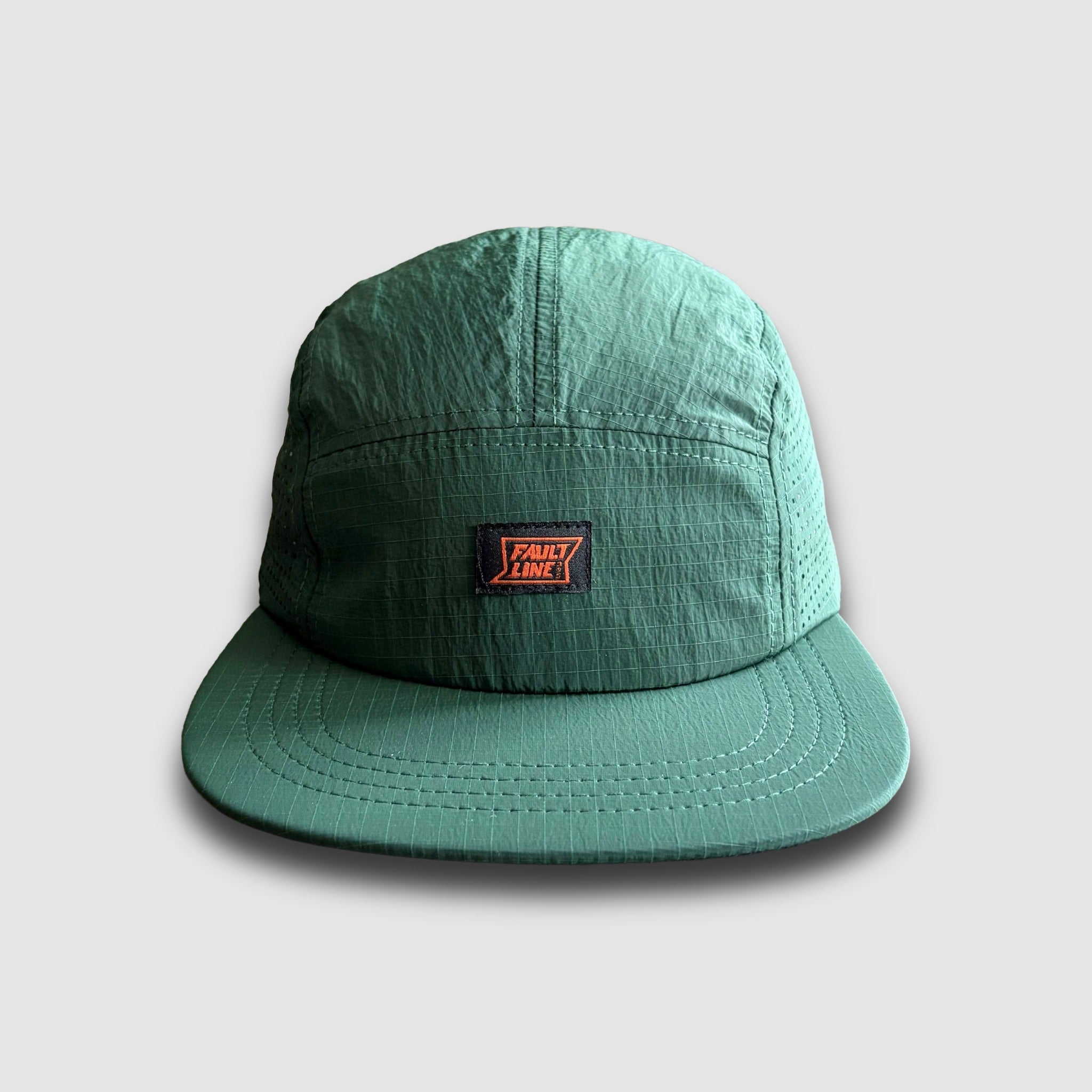 Crushable 5-Panel Camper Hat - Dark Green Ripstop
