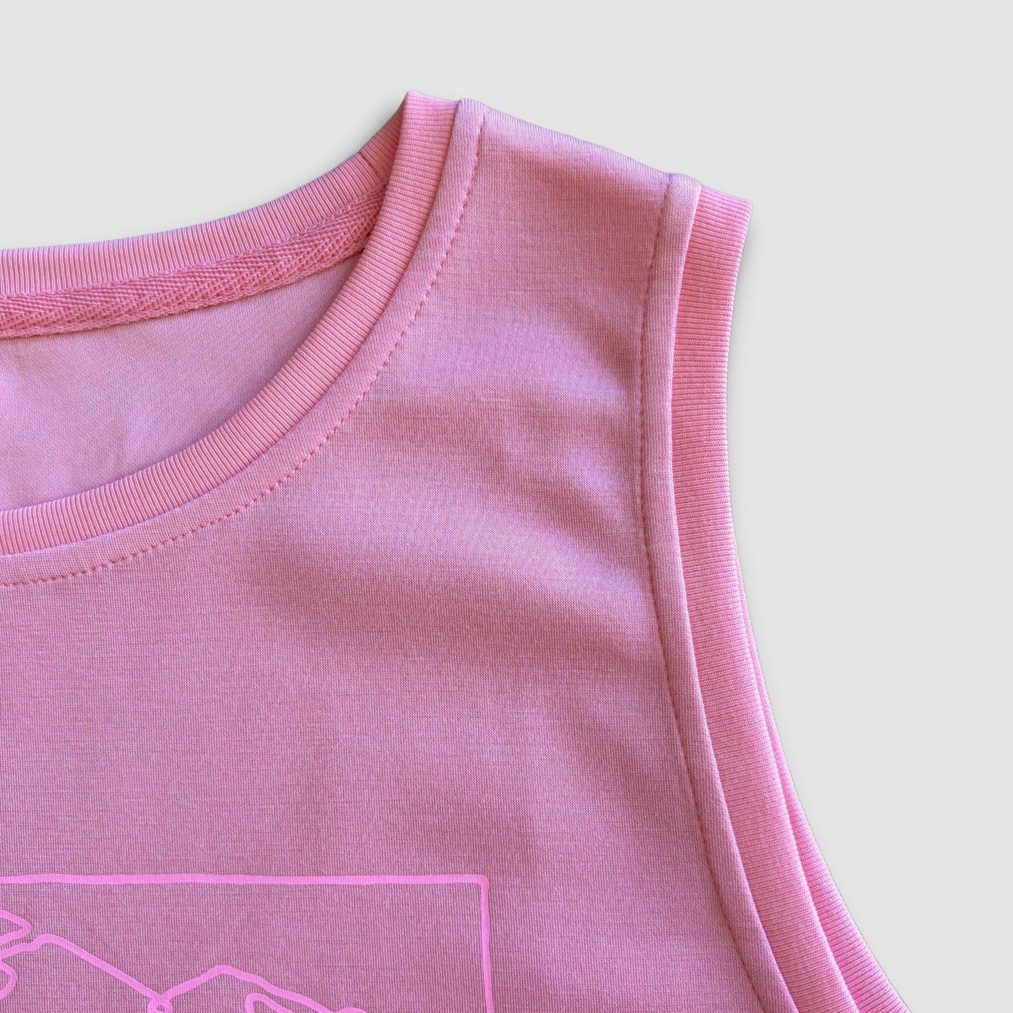 Women's Traverse Semi-Crop Tank Top - Pink