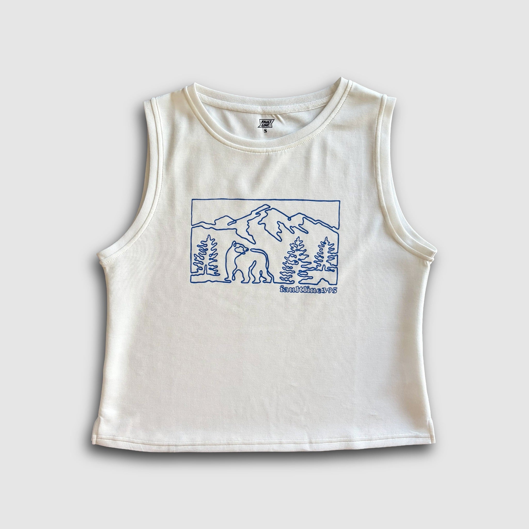 Women's Traverse Semi-Crop Tank Top - White