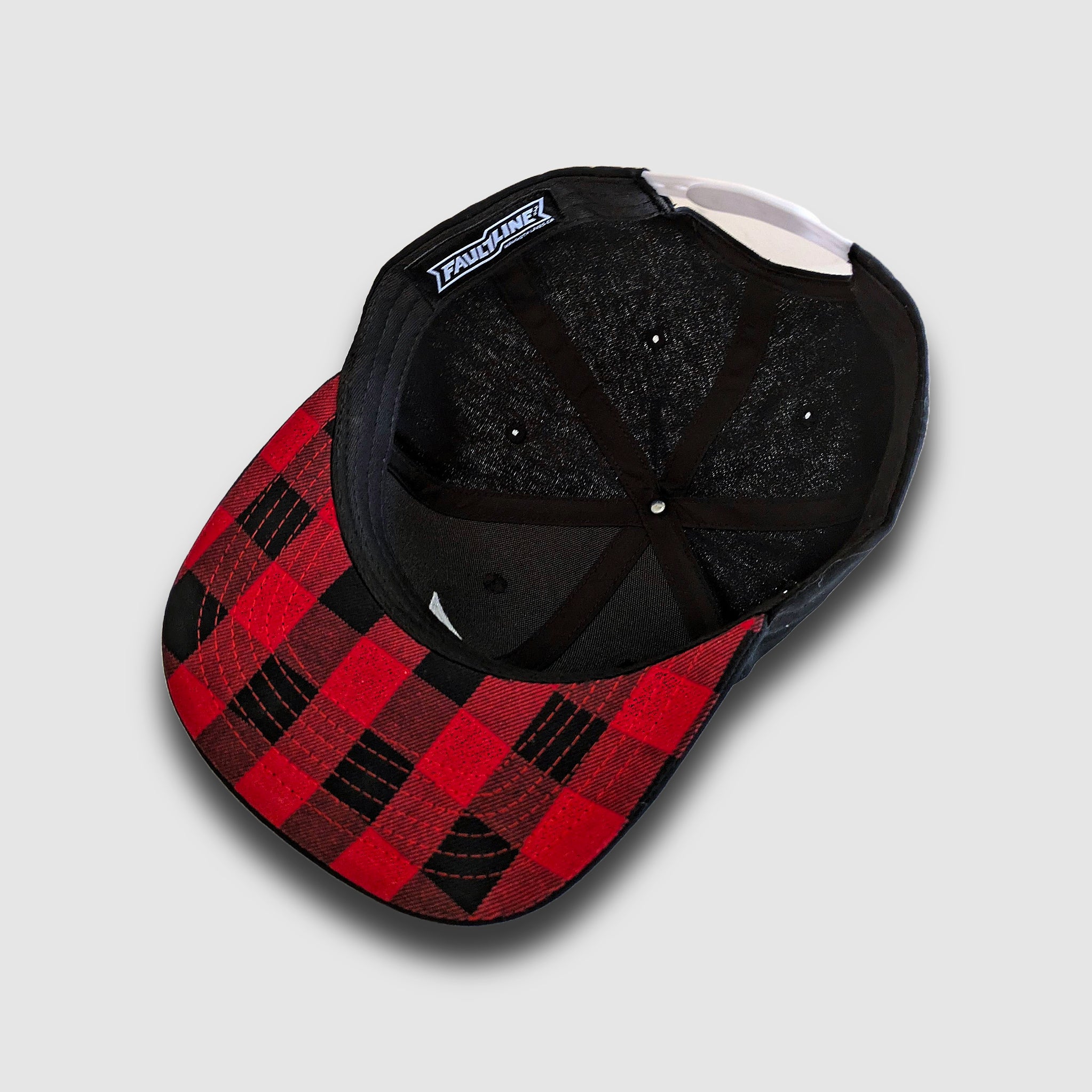 Buffalo Check Snapback - Black
