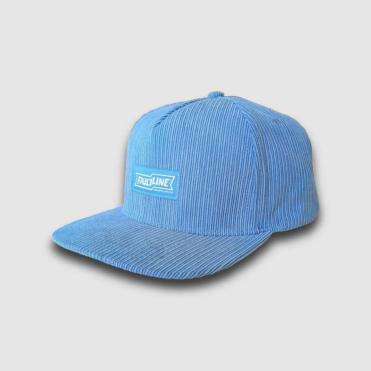 corduroy hat in blue Steel Blue Corduroy Elevation Hat – Elevation Church Resources main image 4