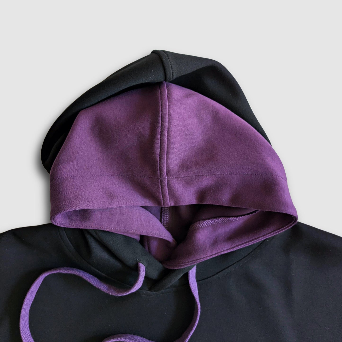Cloud 9 Double Hood Tech Hoodie - Black/Purple