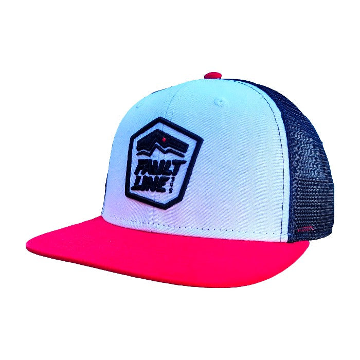 Sunset Premium Trucker Hat - White/Red
