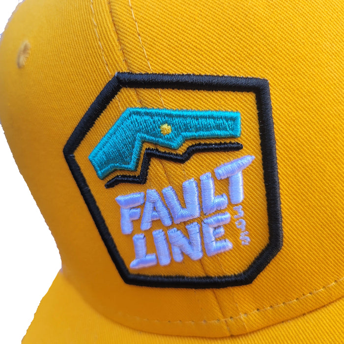 Sunset Premium Trucker Hat - Gold/Teal