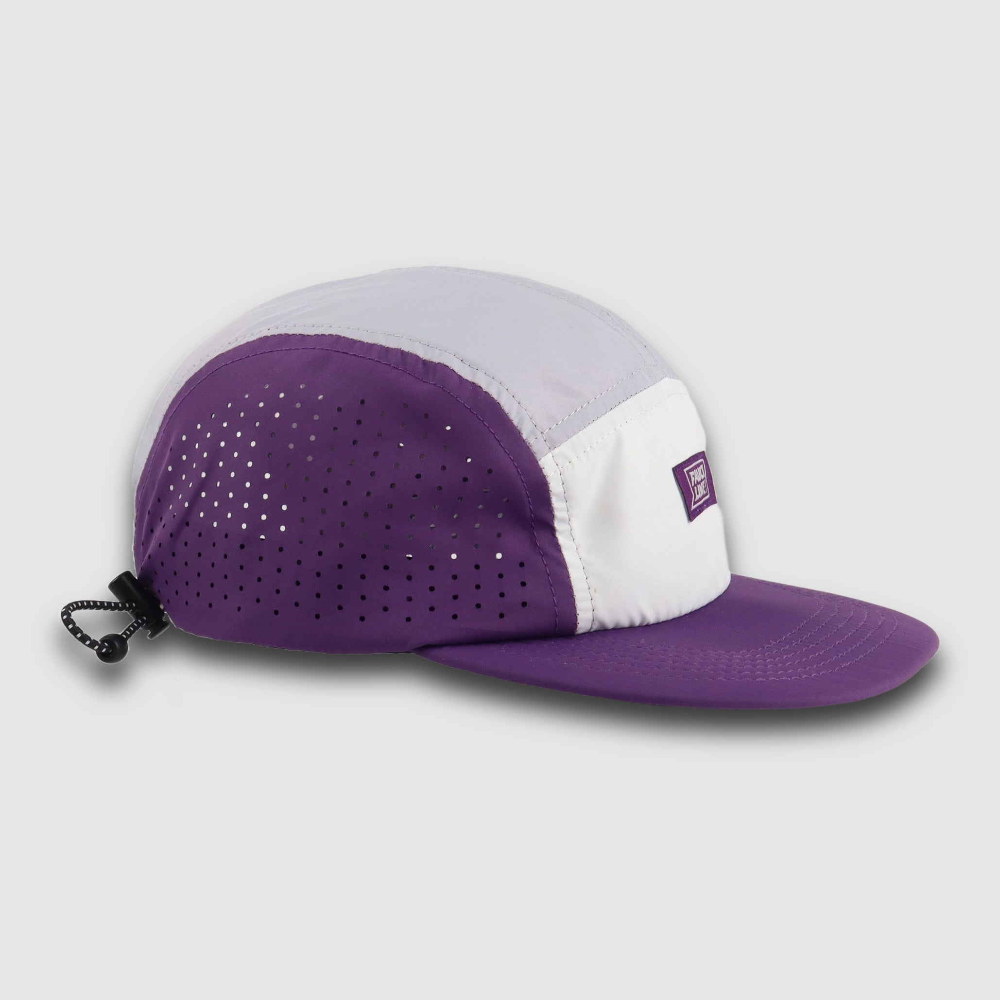 Crushable 5-Panel Camper Hat - Purple/Gray