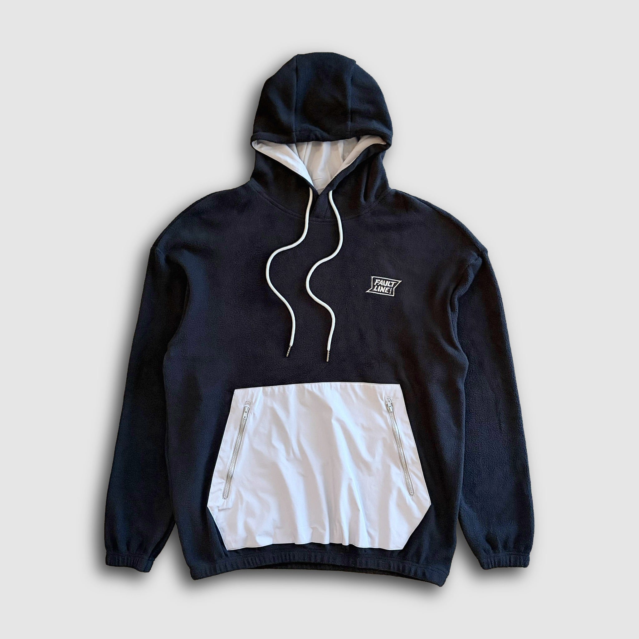 Panorama Stretch Fleece Hoodie - Black/Gray