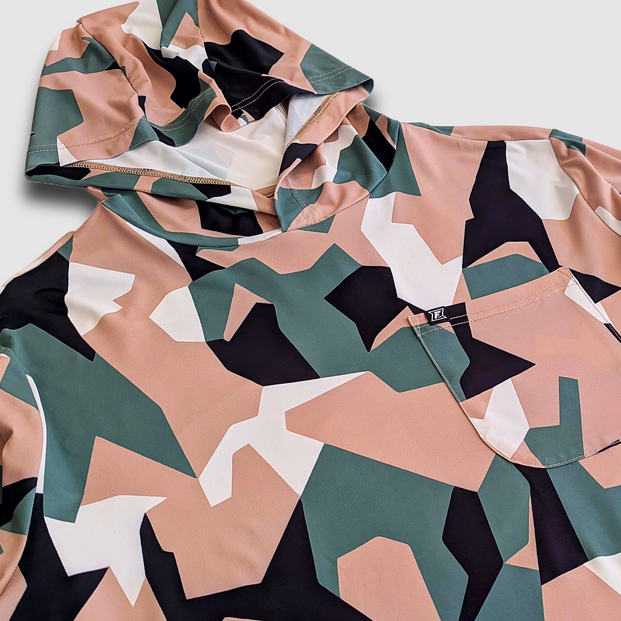 Carson Sun Hoodie - Tan Swedish Camo