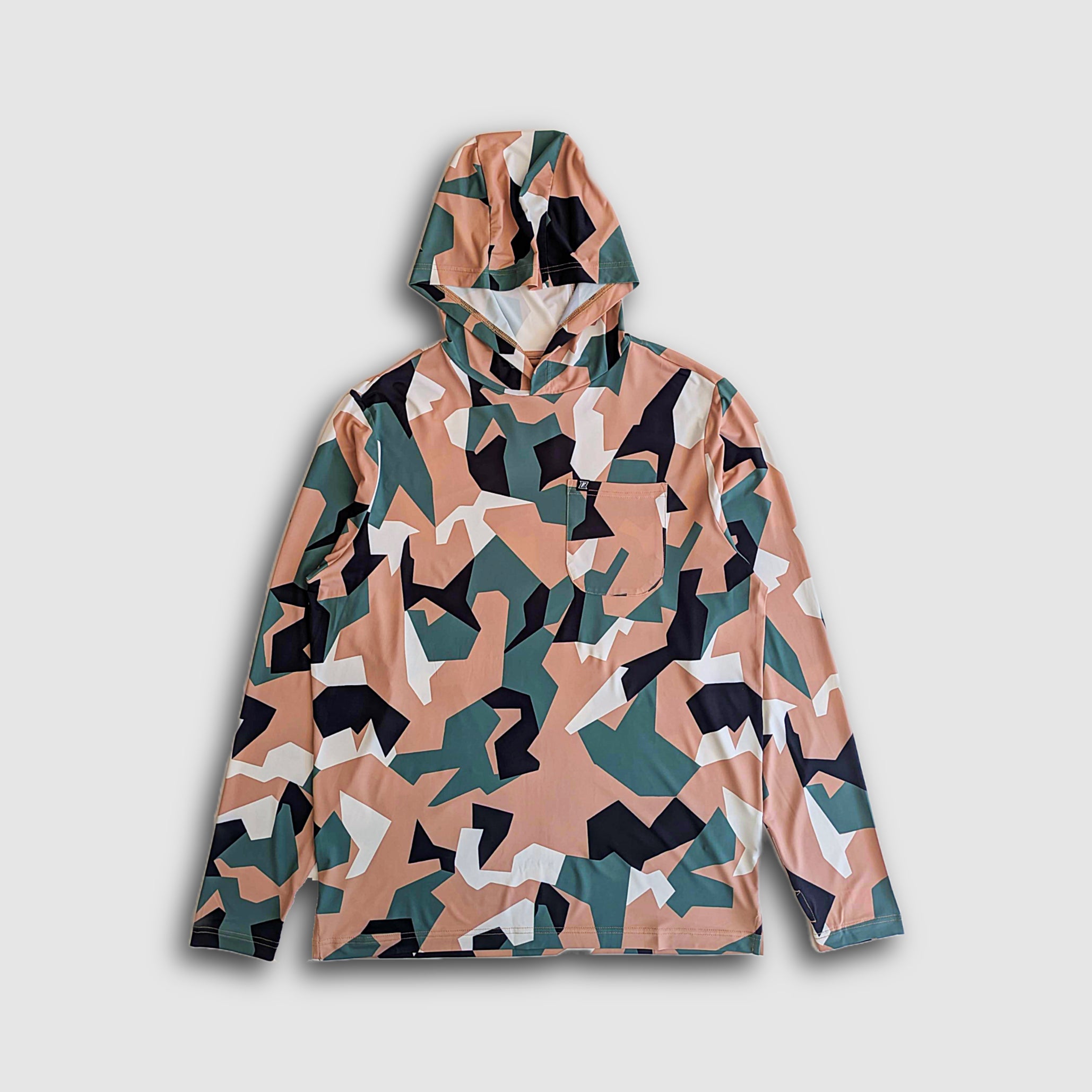 Carson Sun Hoodie - Tan Swedish Camo