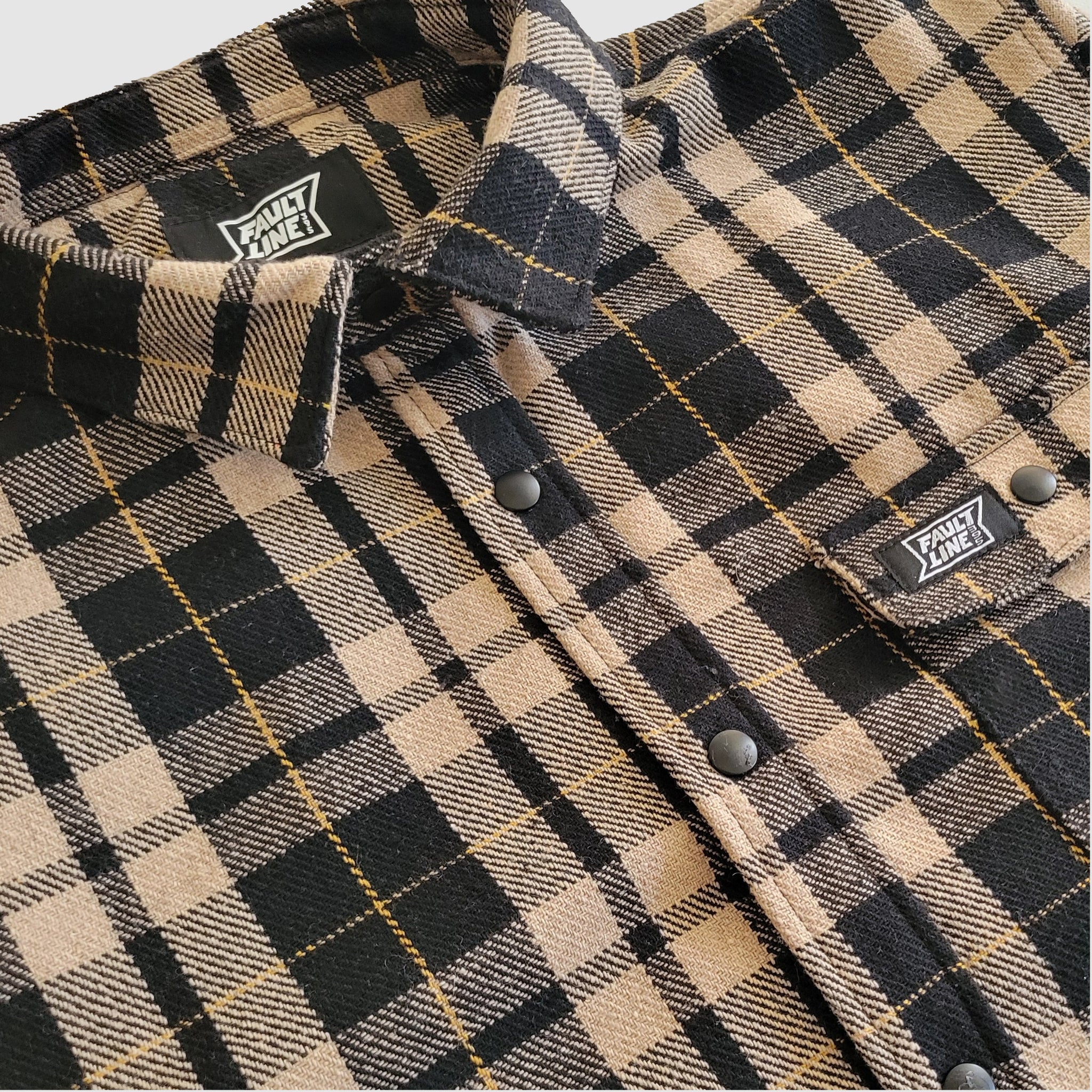 Bodie Heavyweight Flannel - Black/Tan