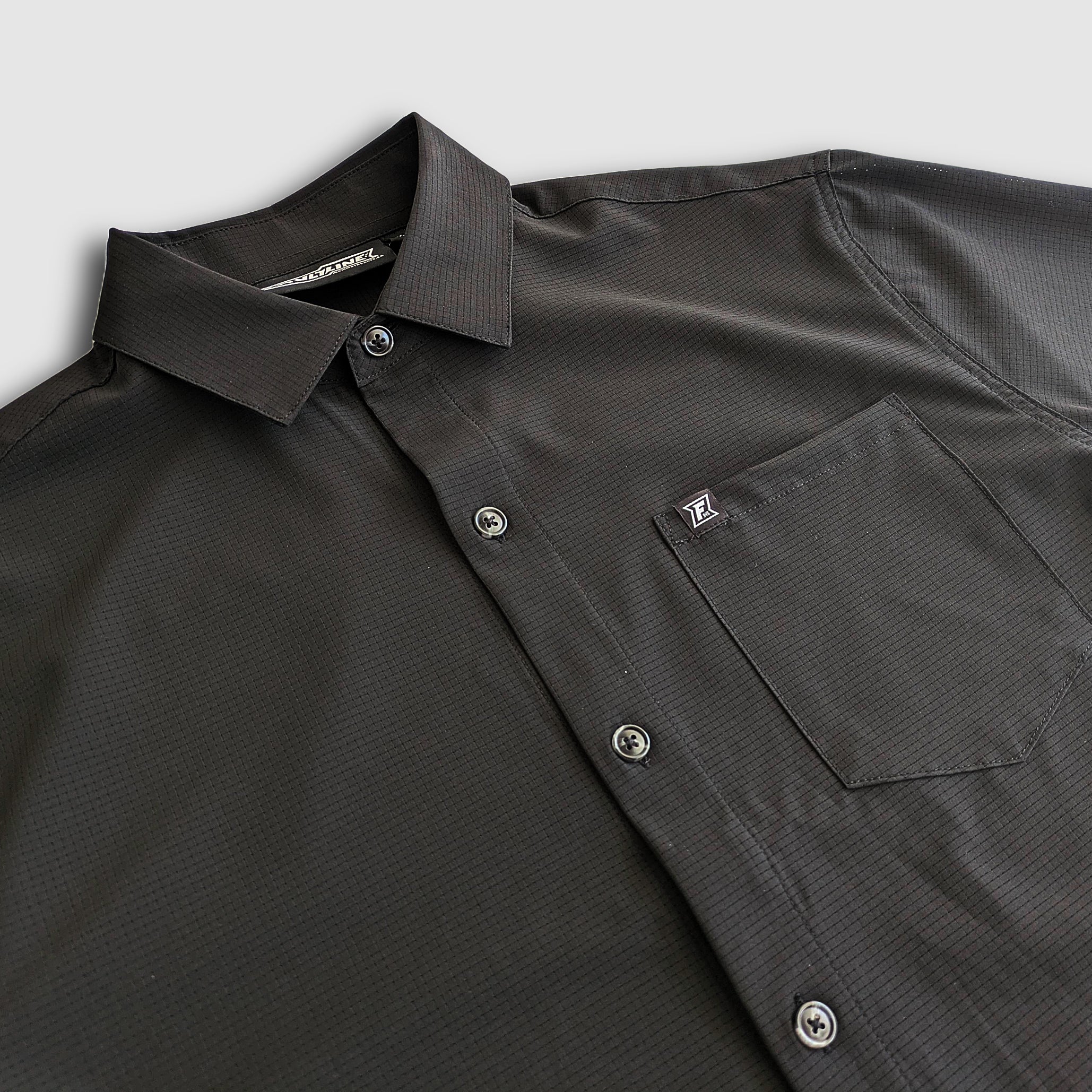 Langley Tech Button Up Shirt - Blackout