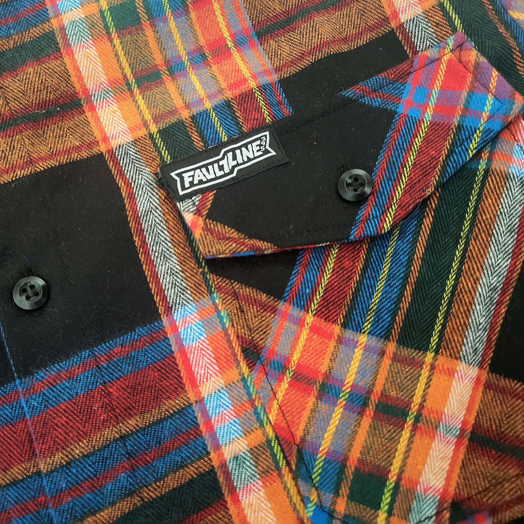 McCoy Button-up Flannel - Red/Blue/Black