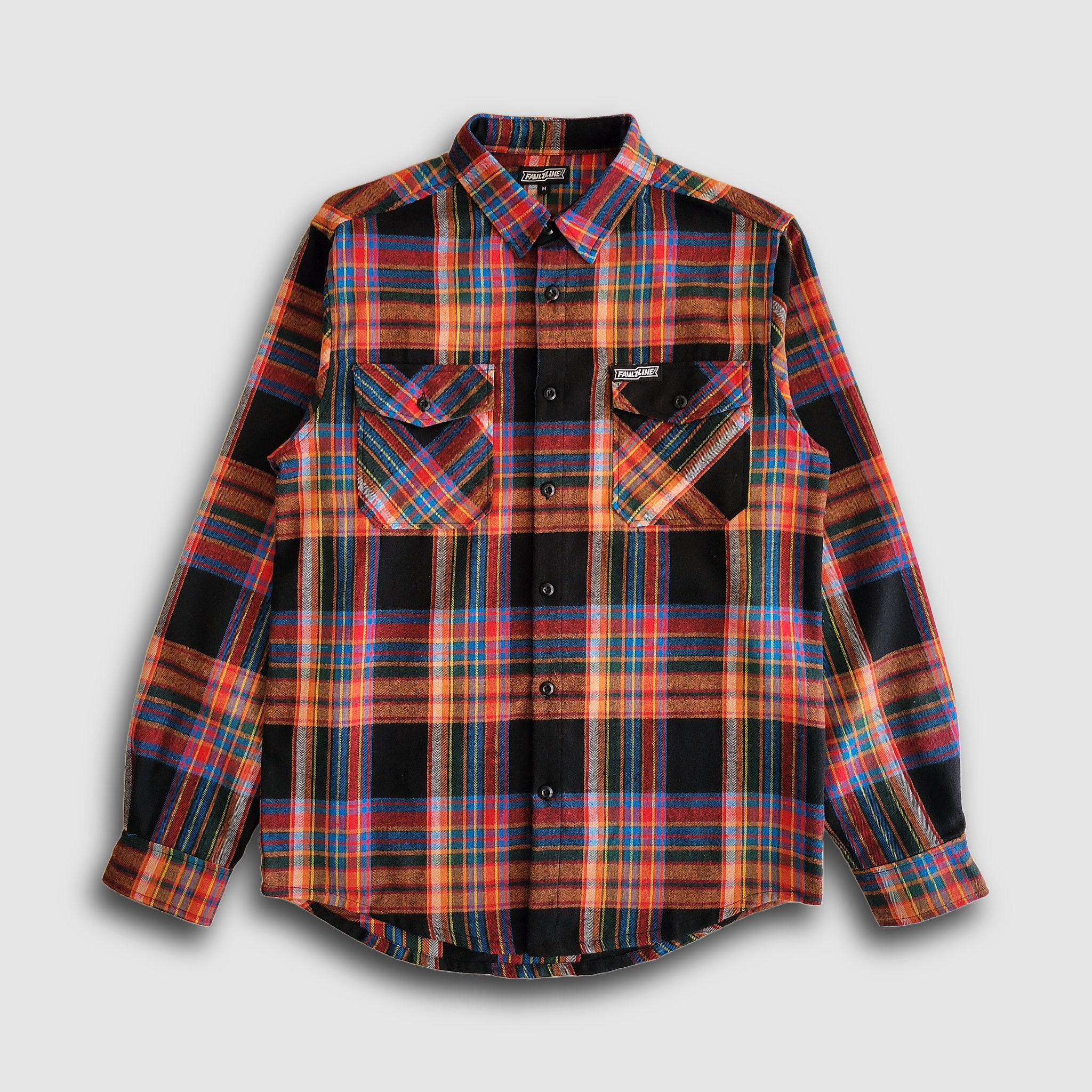 McCoy Button-up Flannel - Red/Blue/Black