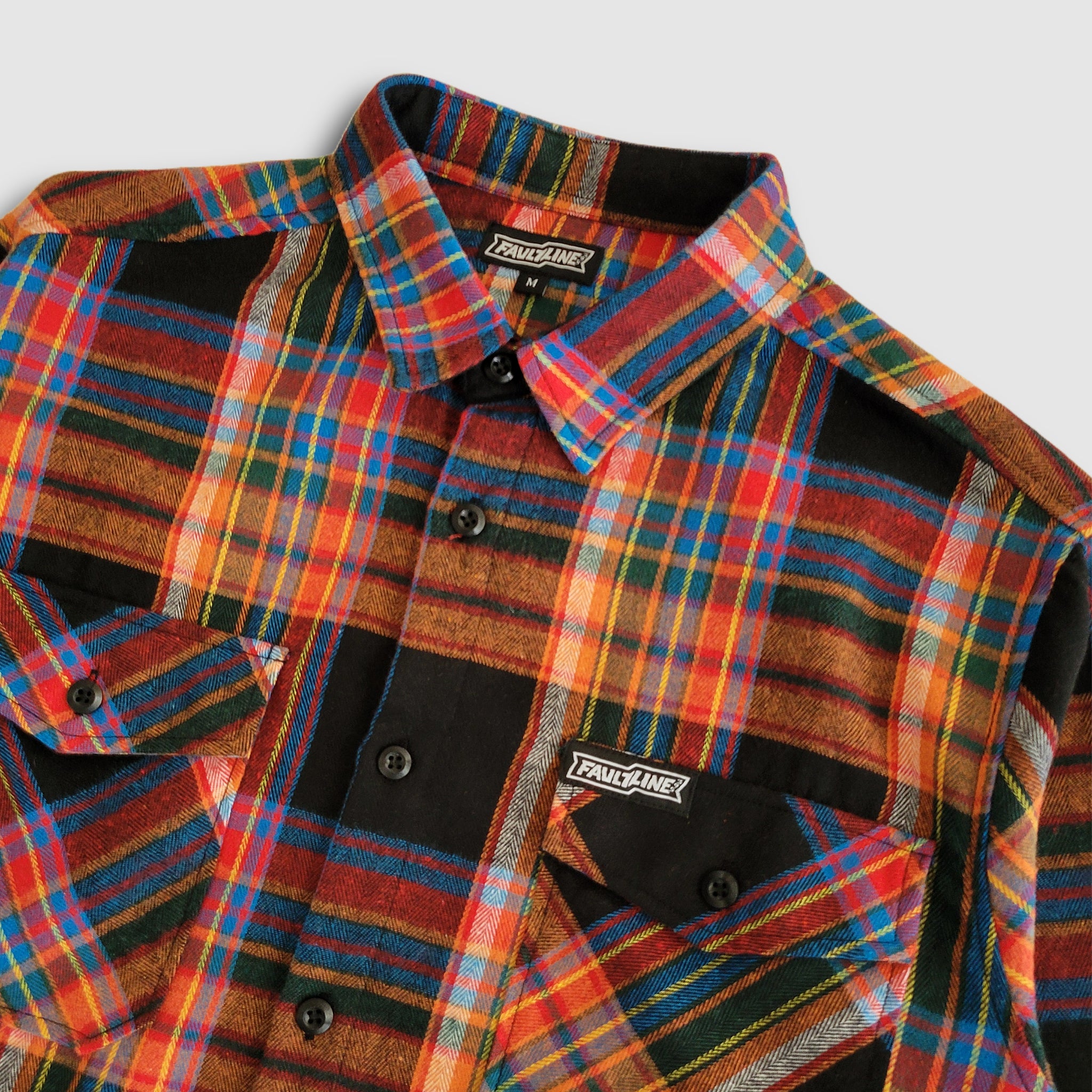 McCoy Button-up Flannel - Red/Blue/Black