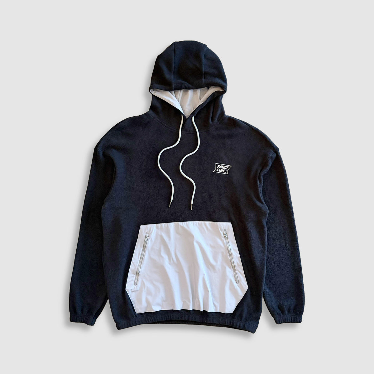 Stretch Microfleece Hoodie - Black/Gray