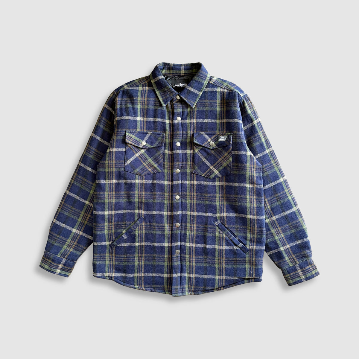 Juniper Insulated Flannel Shacket- Midnight/Moss