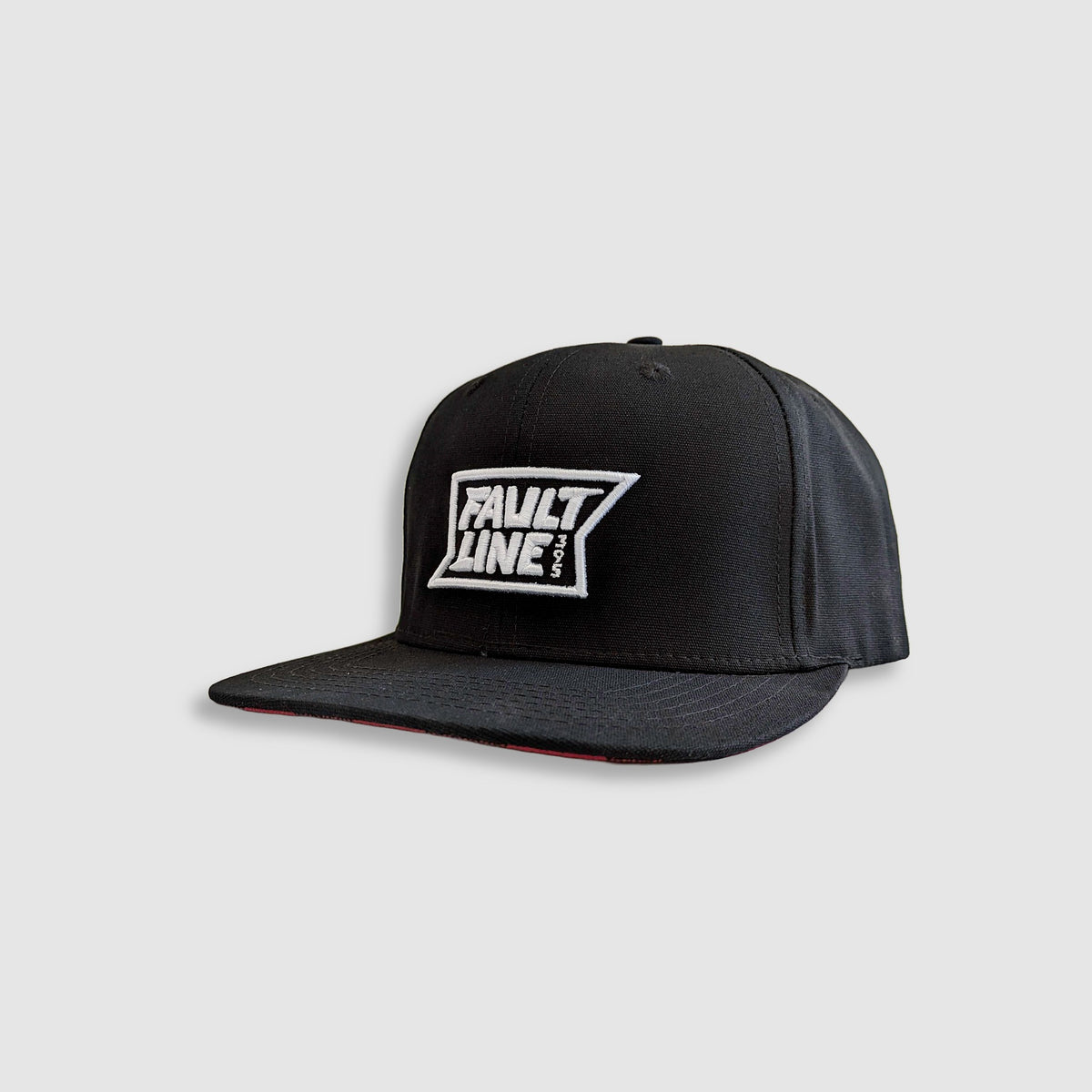 Buffalo Check Snapback - Black