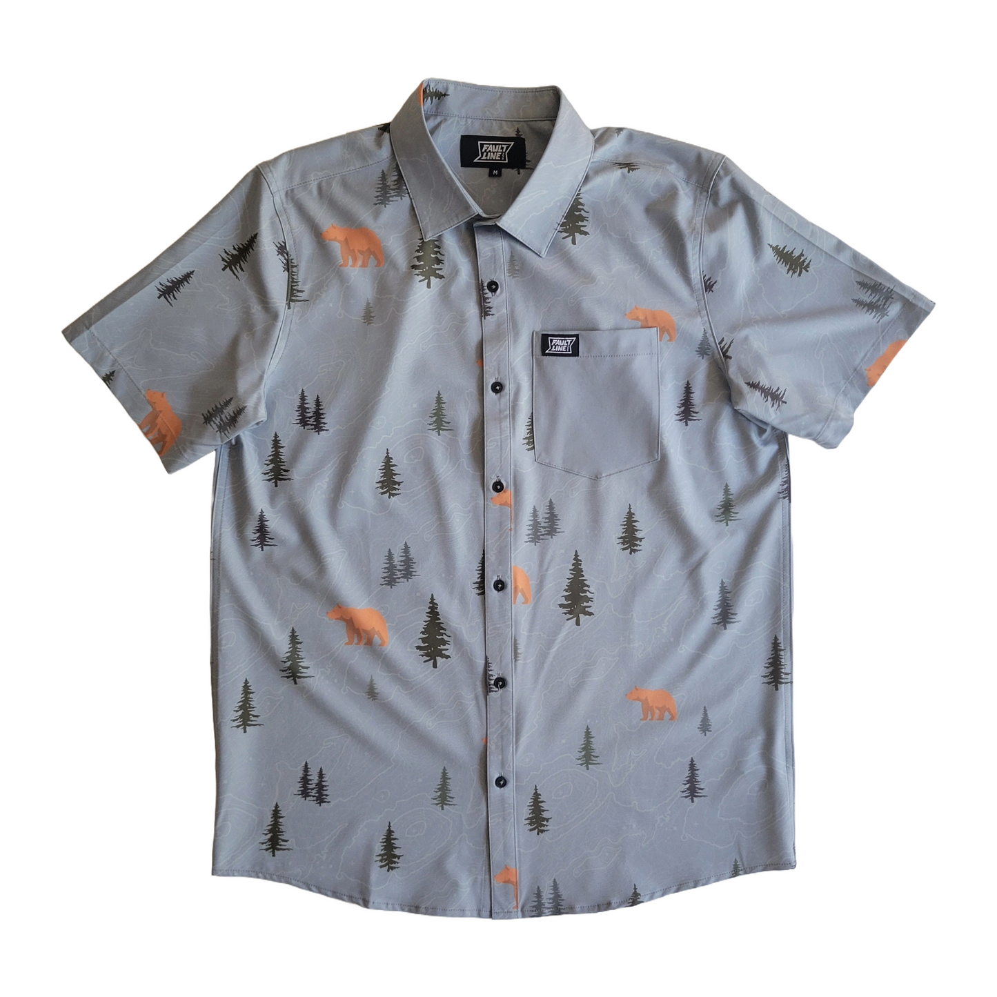 Langley Stretch Shirt - Bear Print