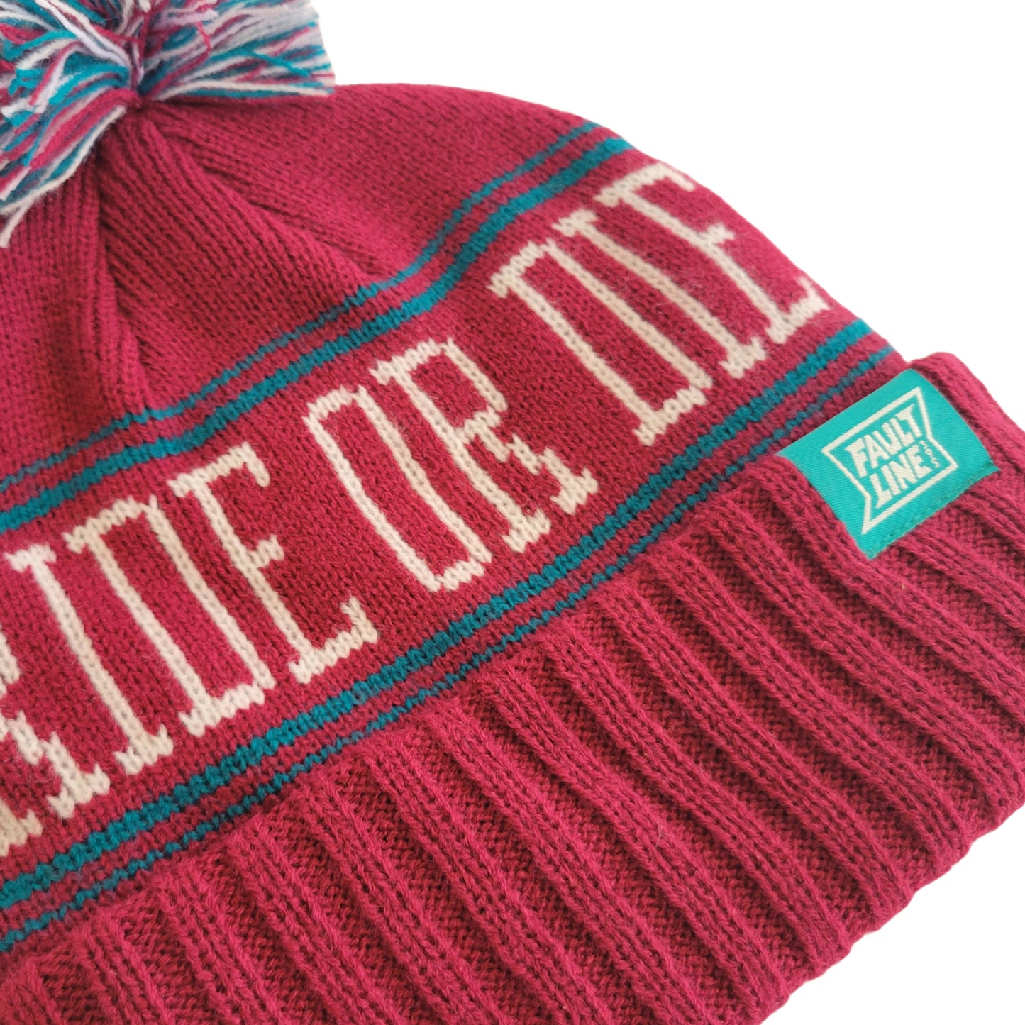 Ride or Die Beanie - Boysenberry/Teal