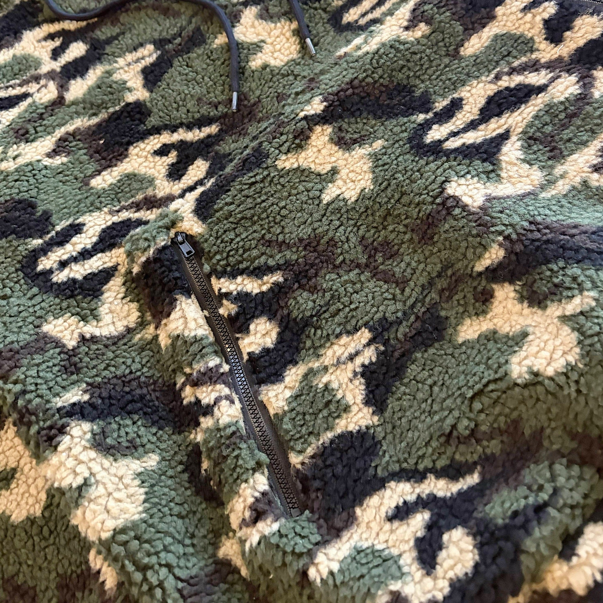 Twilight High Pile Fleece Hoodie - Forest Camo
