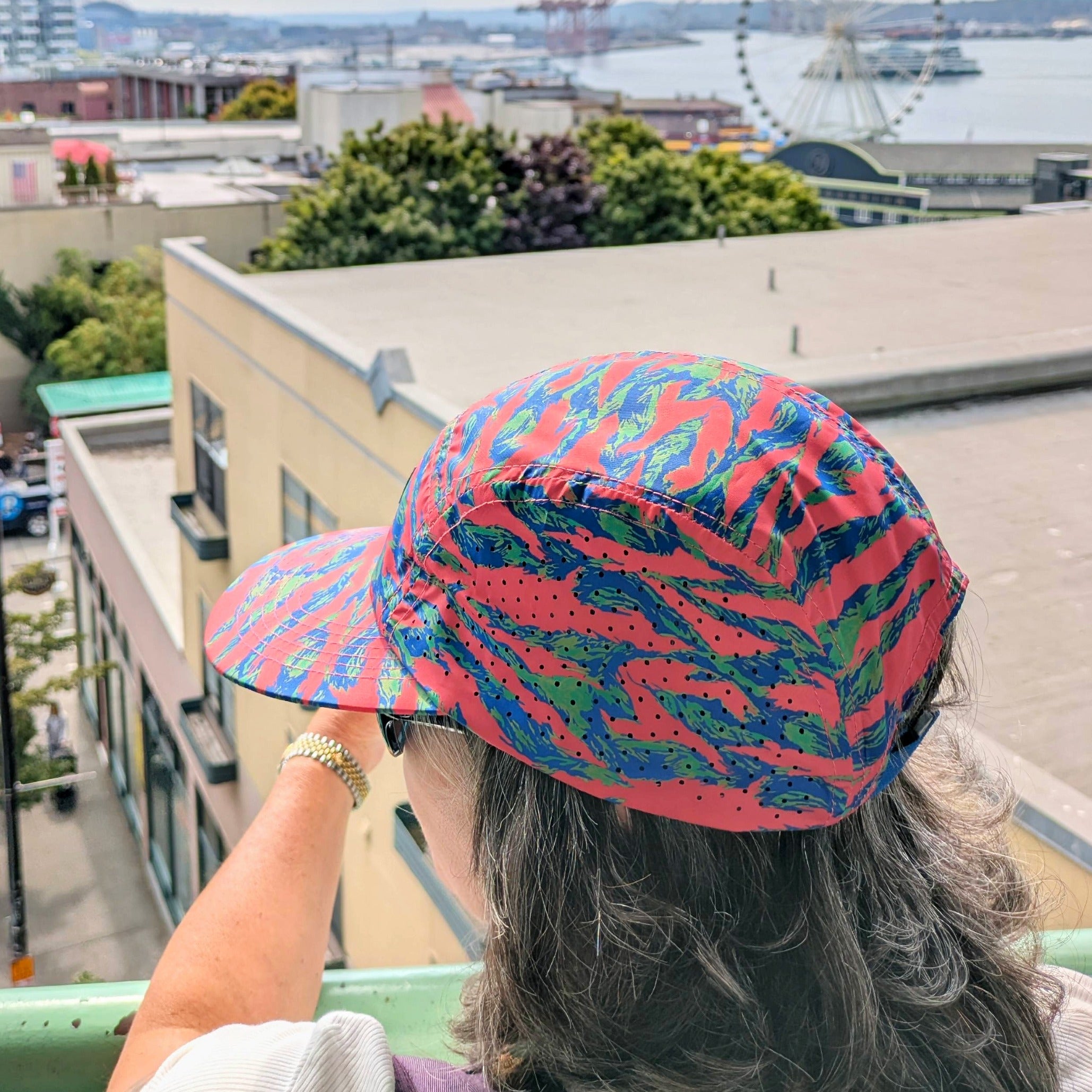 Bridgeport 5-Panel Camper Hat - Pink Tiger Camo