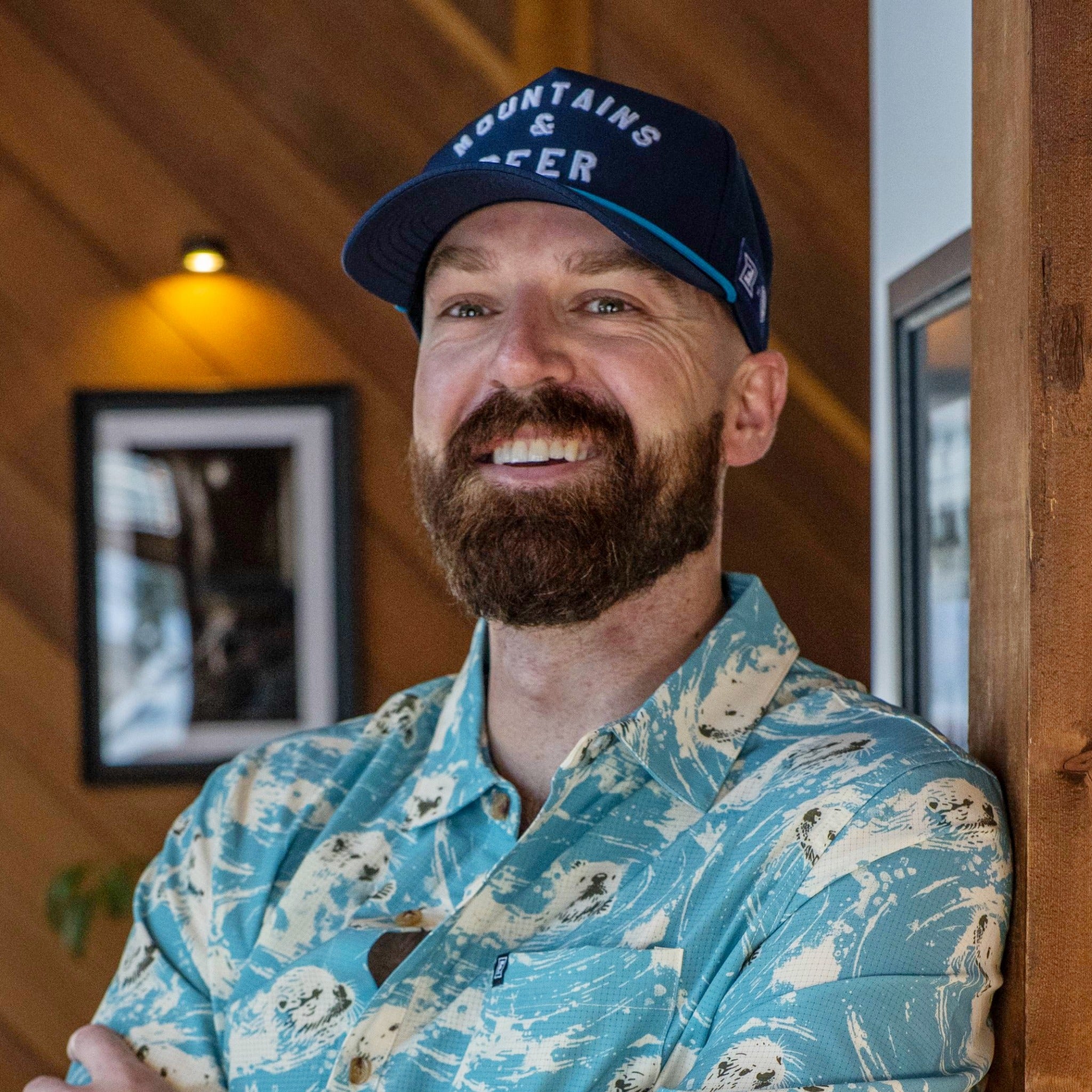 F395 x Distant Brewing Mountains & Beer Hat - Cobalt Blue