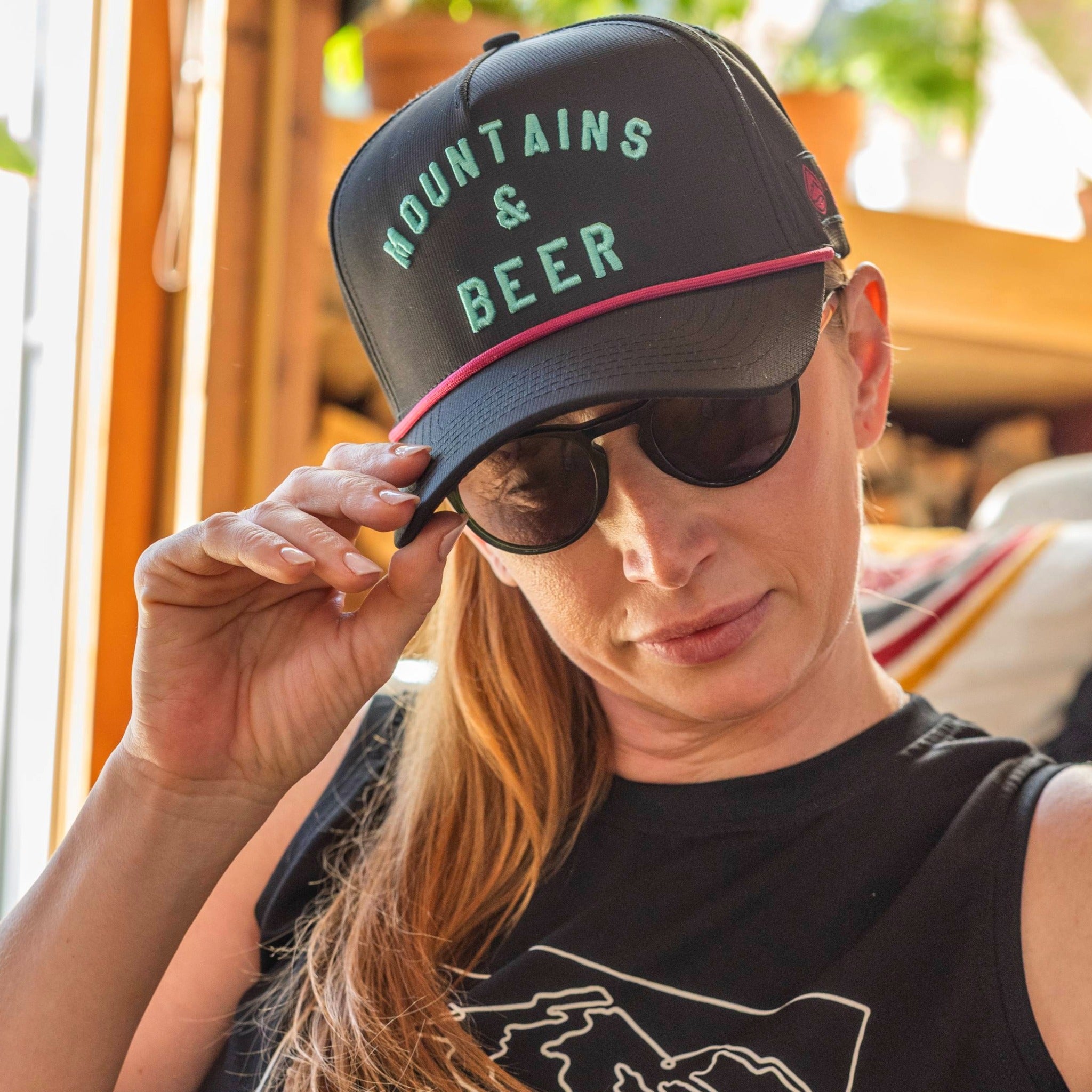 F395 x Distant Brewing Mountains & Beer Hat - Black