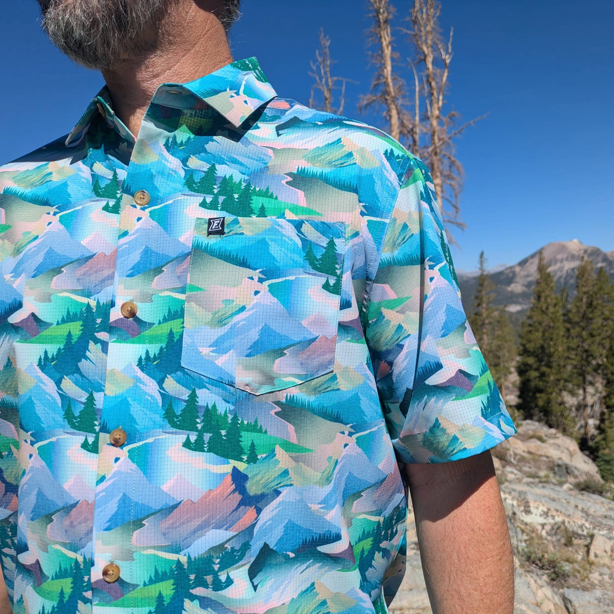 Langley Performance Button Up Shirt - Great Outdoors