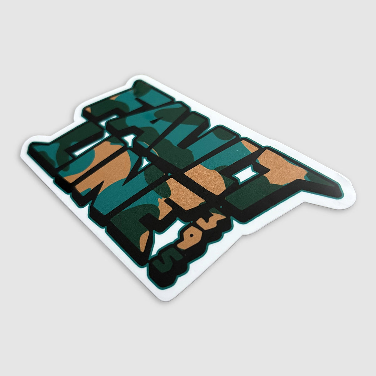 Classic Camo Logo Sticker