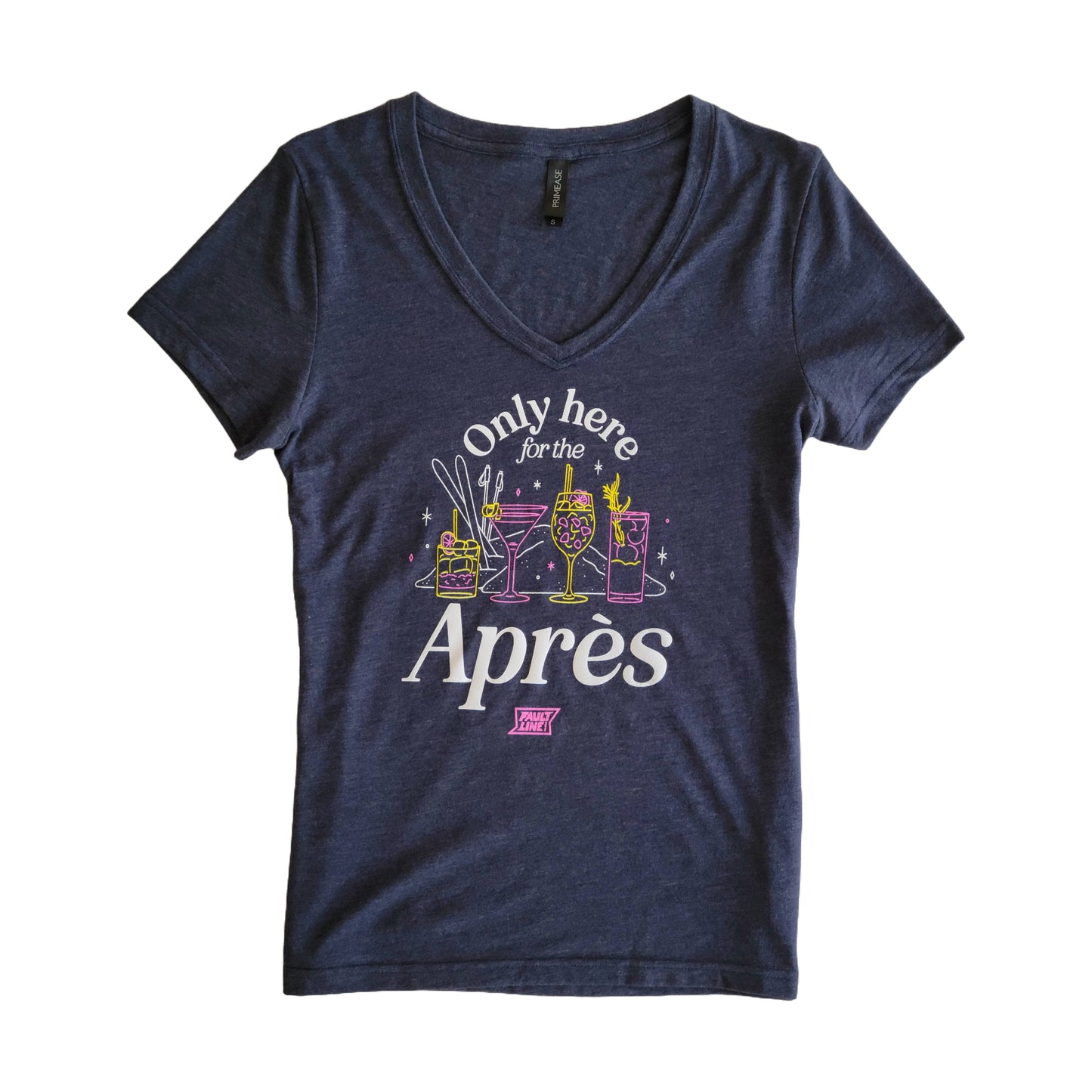 Women's Après V-Neck Tee - Navy