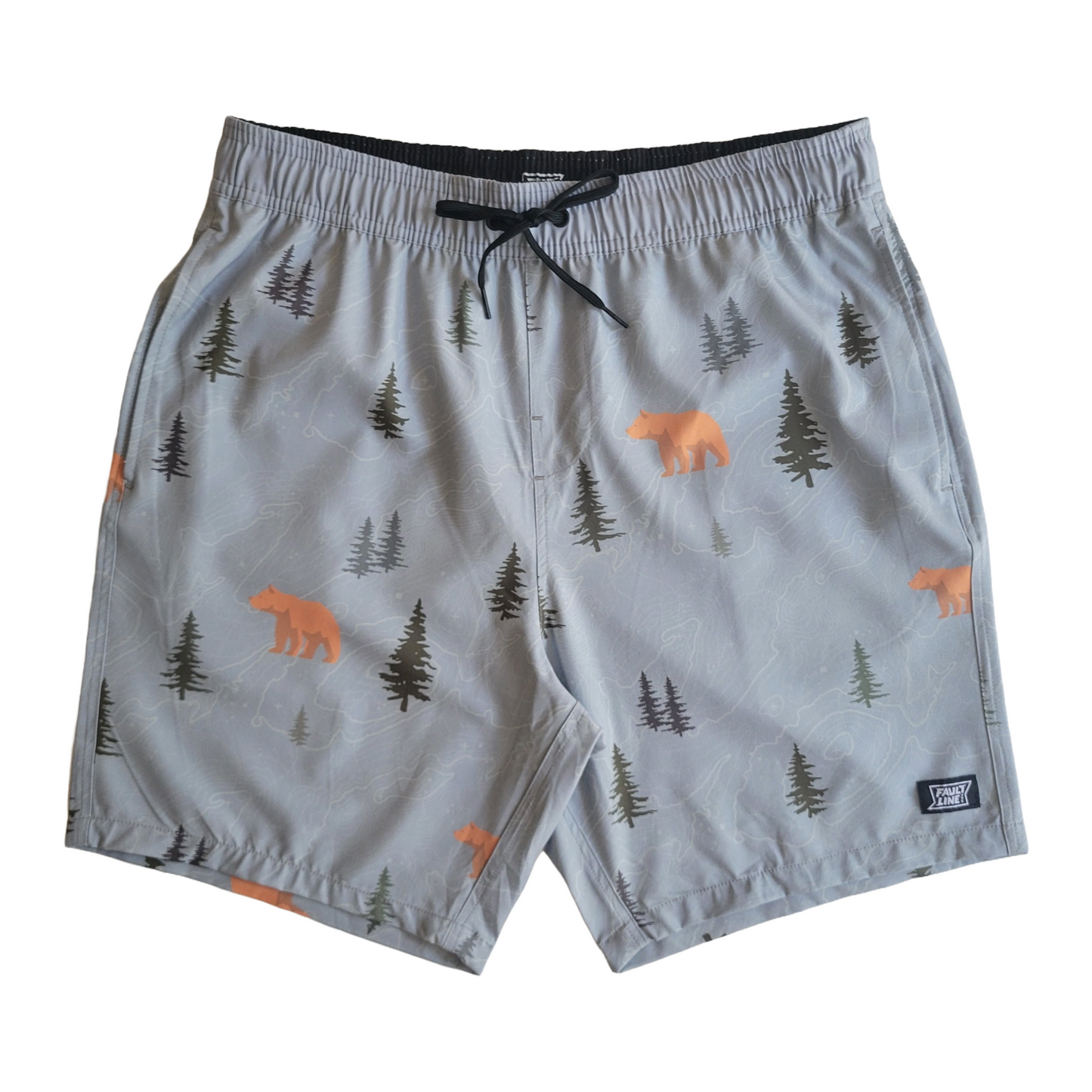 Langley Stretch Short - Bear Print