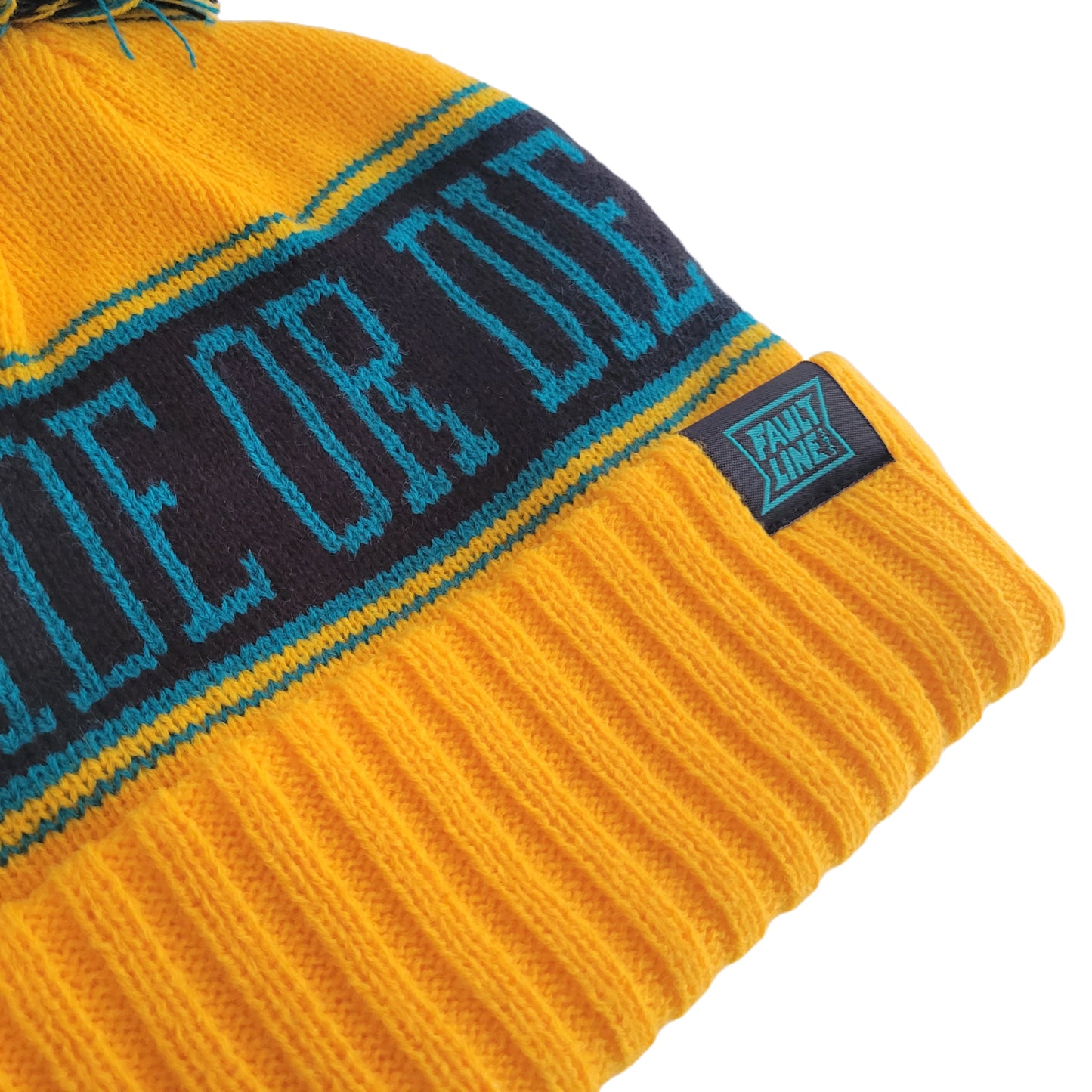 Ride or Die Beanie - Gold/Teal