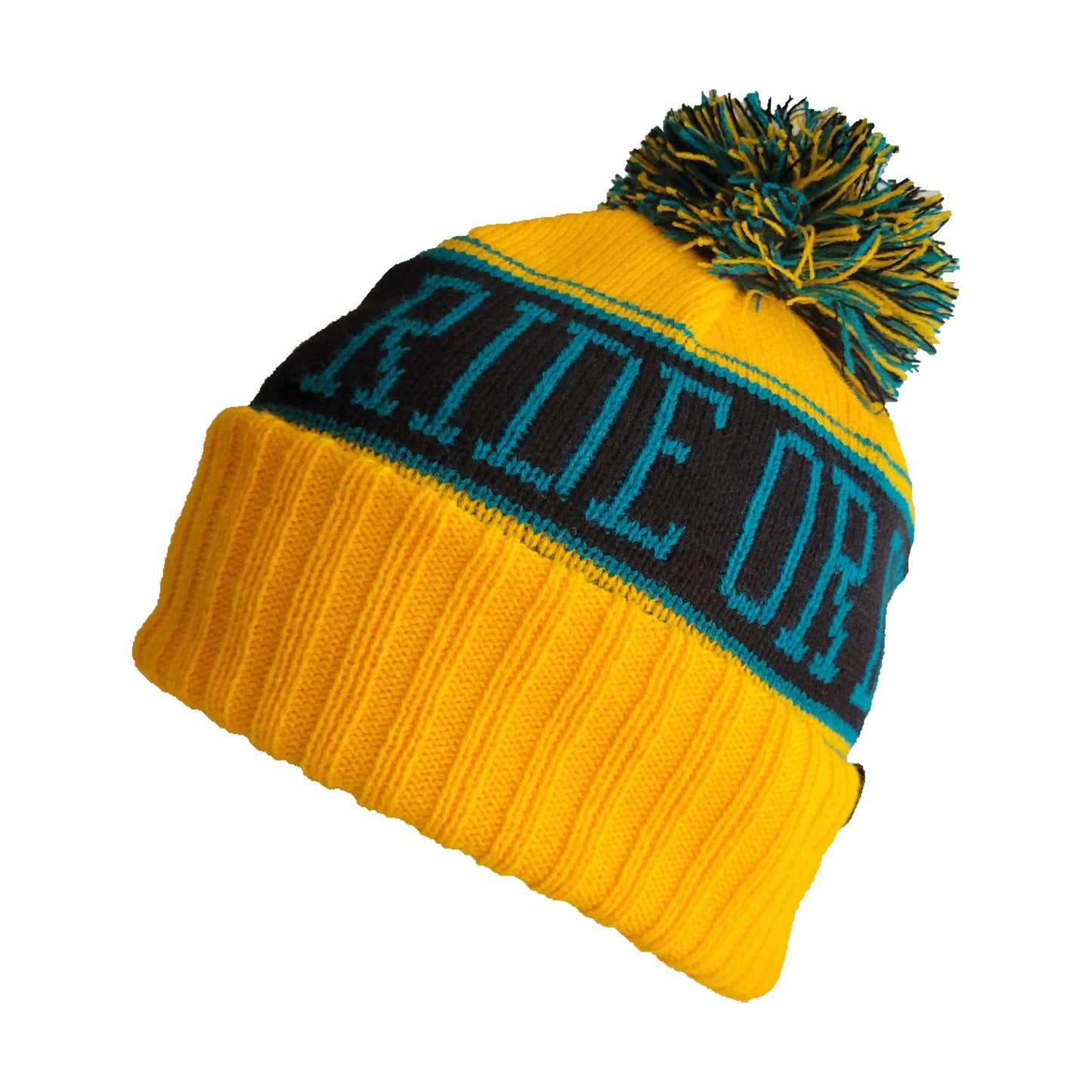 Ride or Die Beanie - Gold/Teal