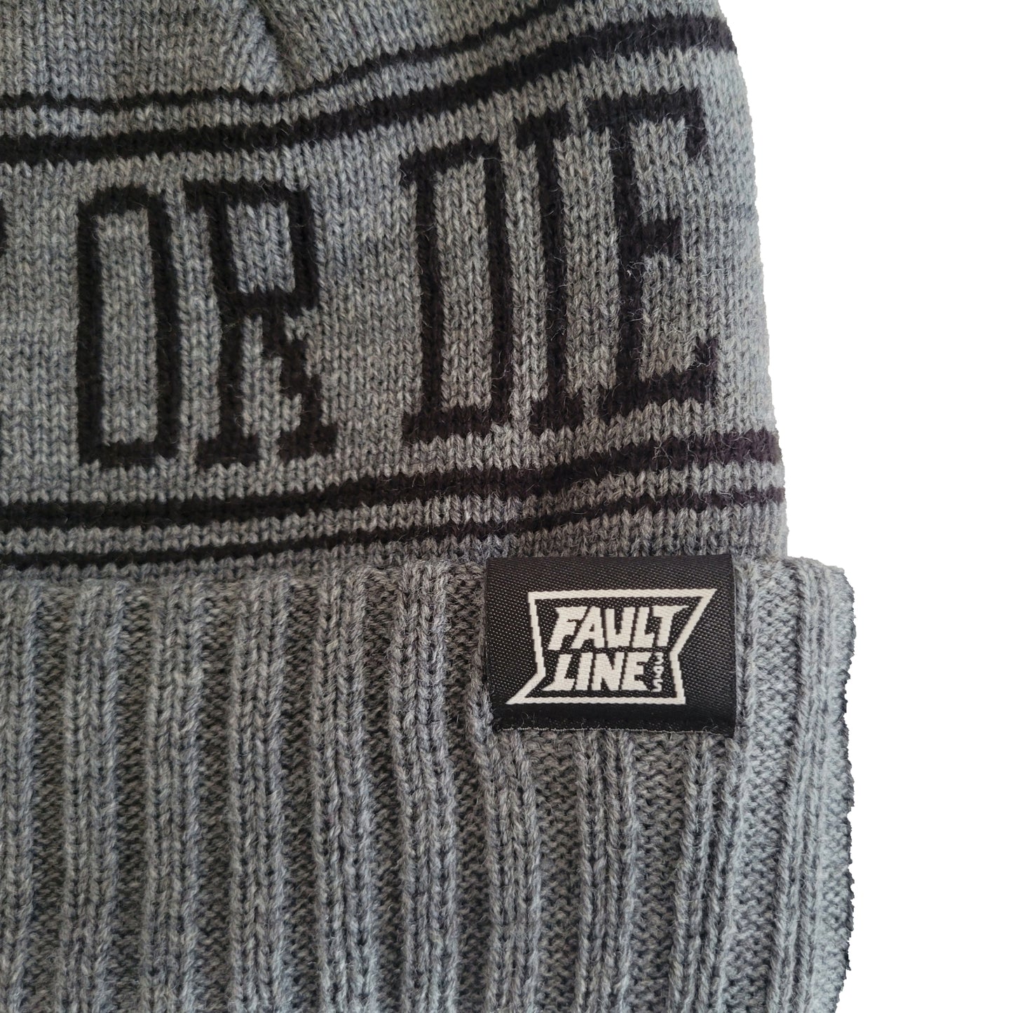 Ride or Die Beanie - Charcoal/Black