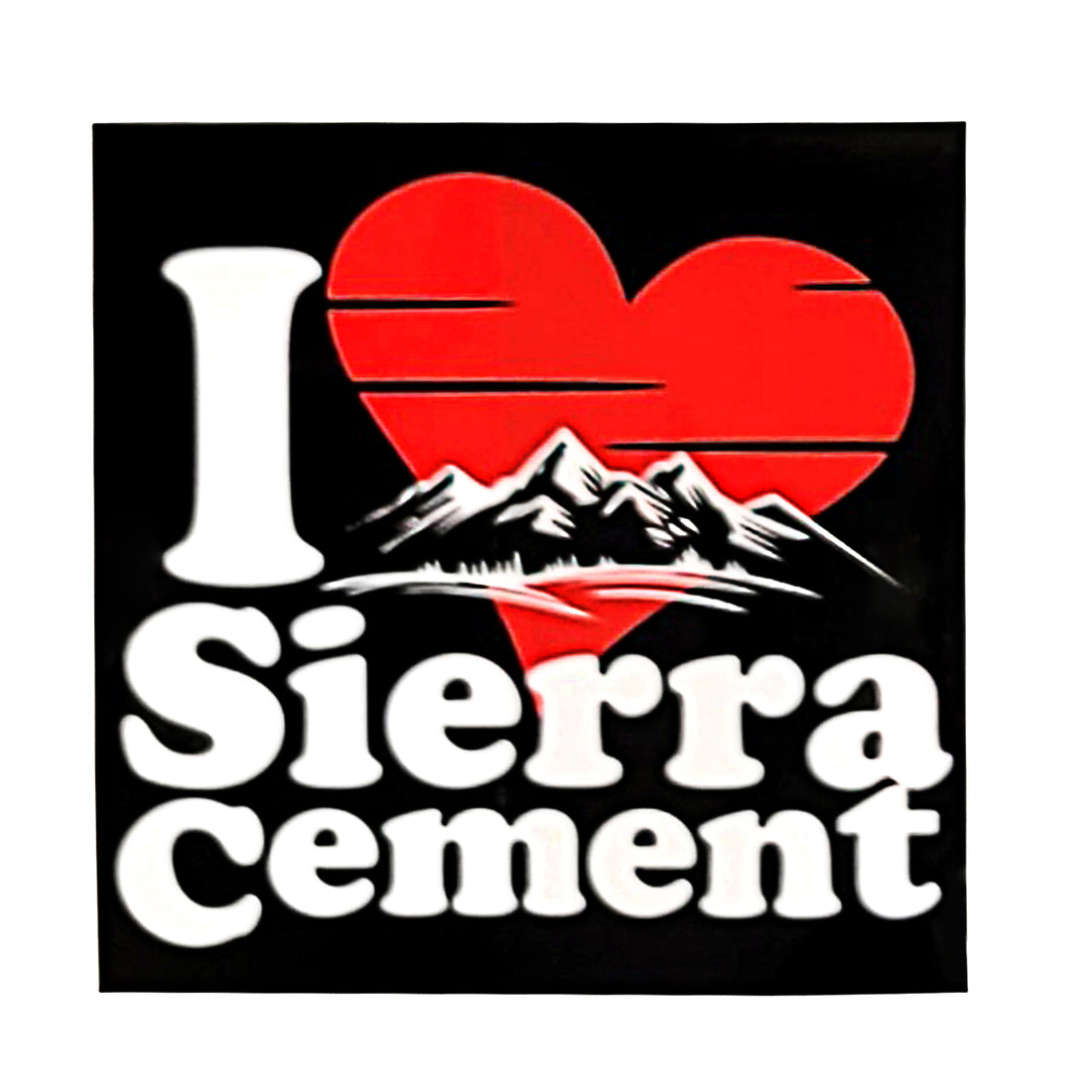 "I Heart Sierra Cement" Products by The Mammoth Brand