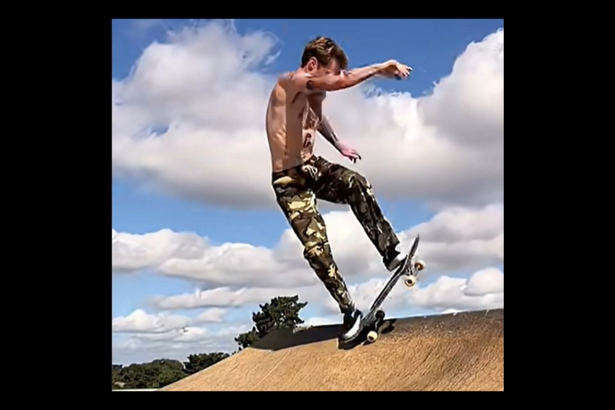 Skater Travis Reese Testing the All Day Pants