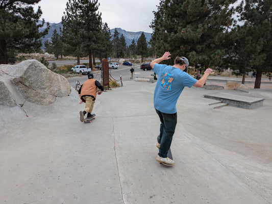 Winter 24/25 Photoshoot at Mammoth Lakes Skate Park.