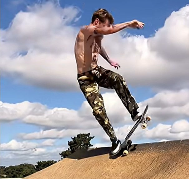 Skater Travis Reese Testing the All Day Pants