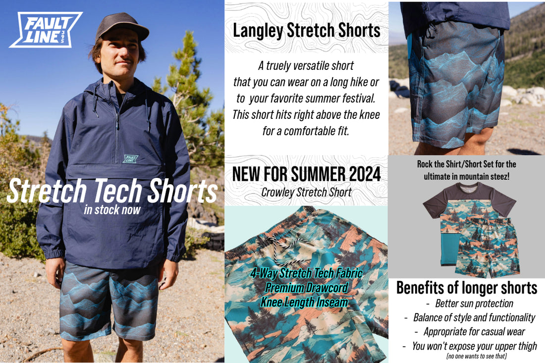 Stretch Tech Shorts from FaultLine395