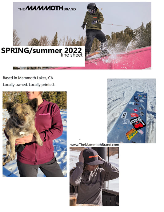 The Mammoth Brand Summer 2022 Line Sheet
