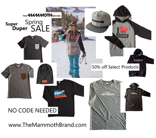 Spring Sale - 50% off Select Mammoth Apparel Items