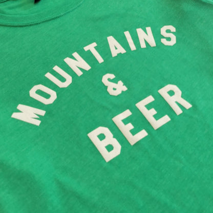 Women's Mtns & Beer L/S Tee - Irish Green