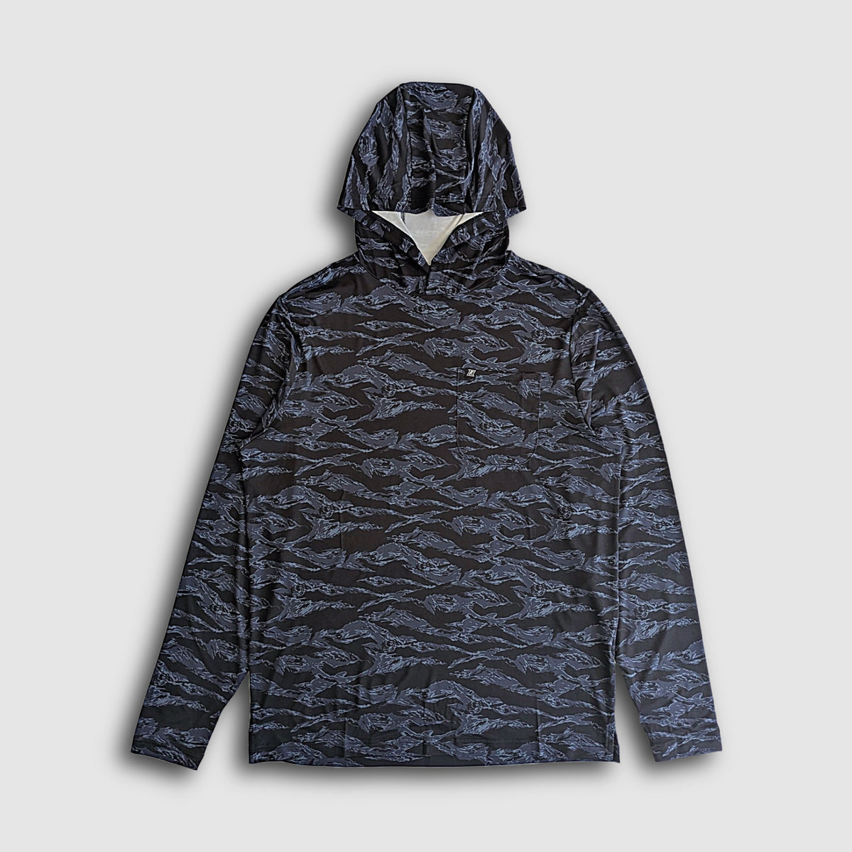 Carson Sun Hoodie - Black Tiger Camo