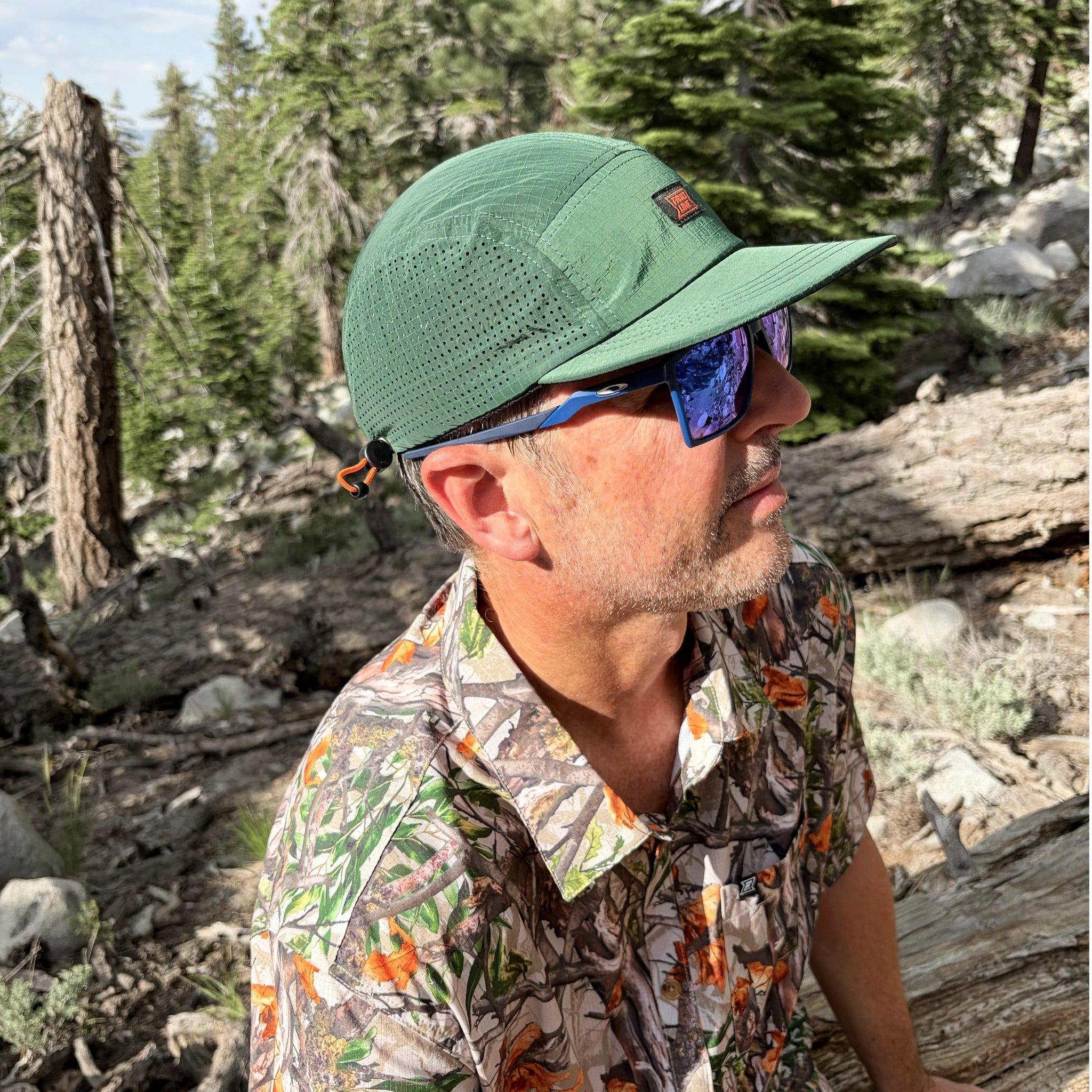 Crushable 5-Panel Camper Hat - Dark Green Ripstop