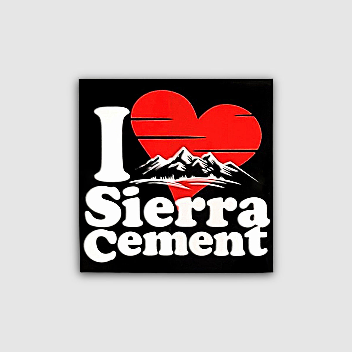 I Love Sierra Cement Sticker