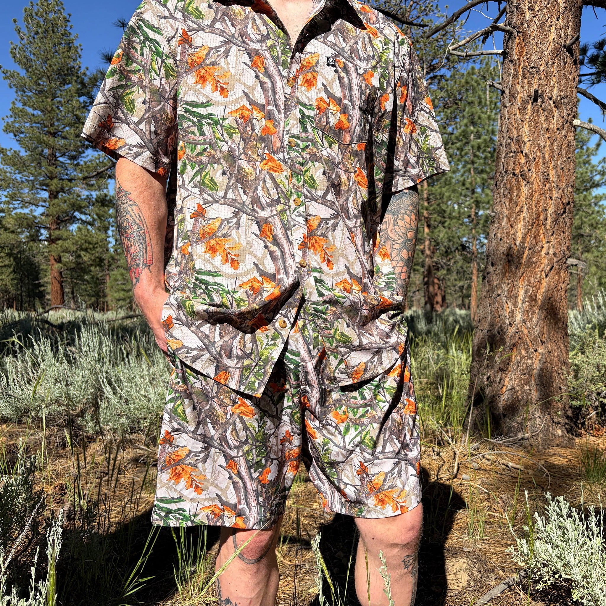 Langley Tech Button Up Shirt - Faux-liage